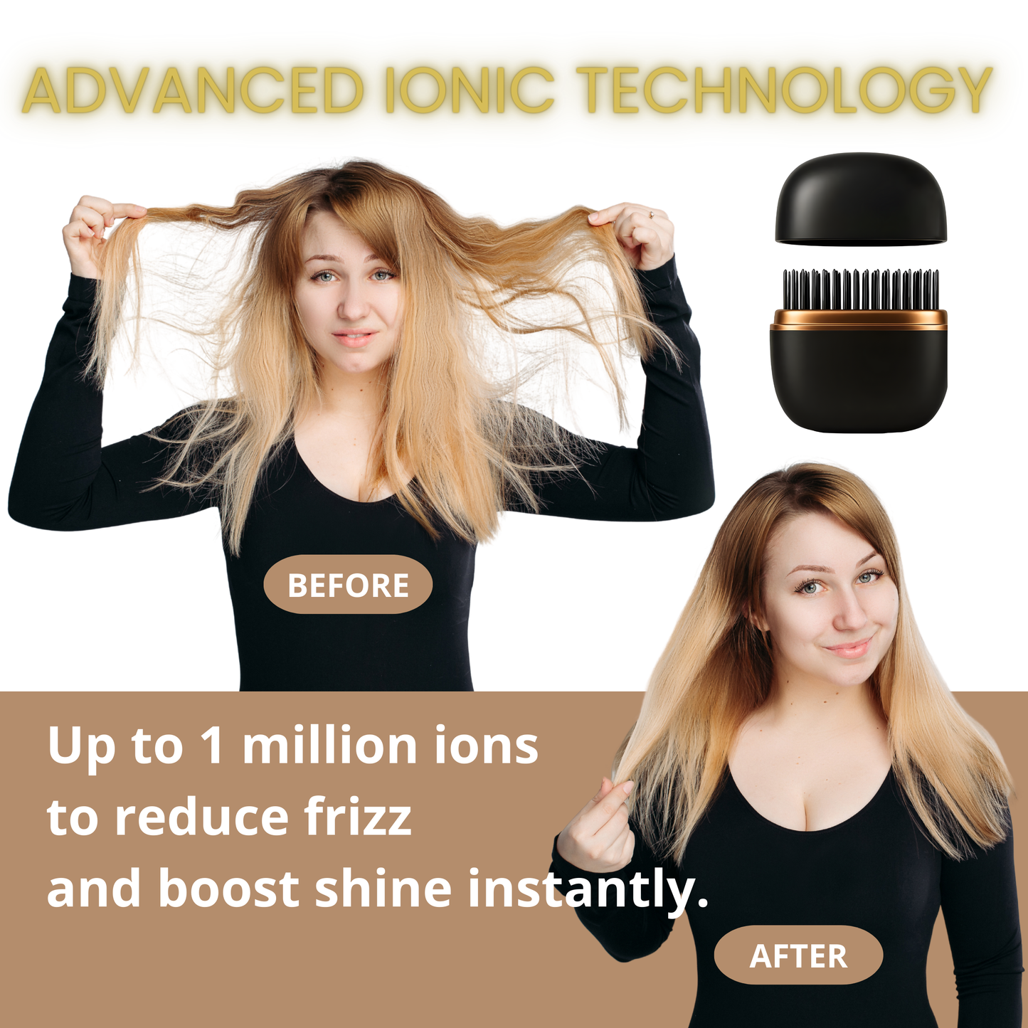 POCKET GLOW 2-in-1 Cordless Mini Styler for Smooth, Frizz-Free Hair