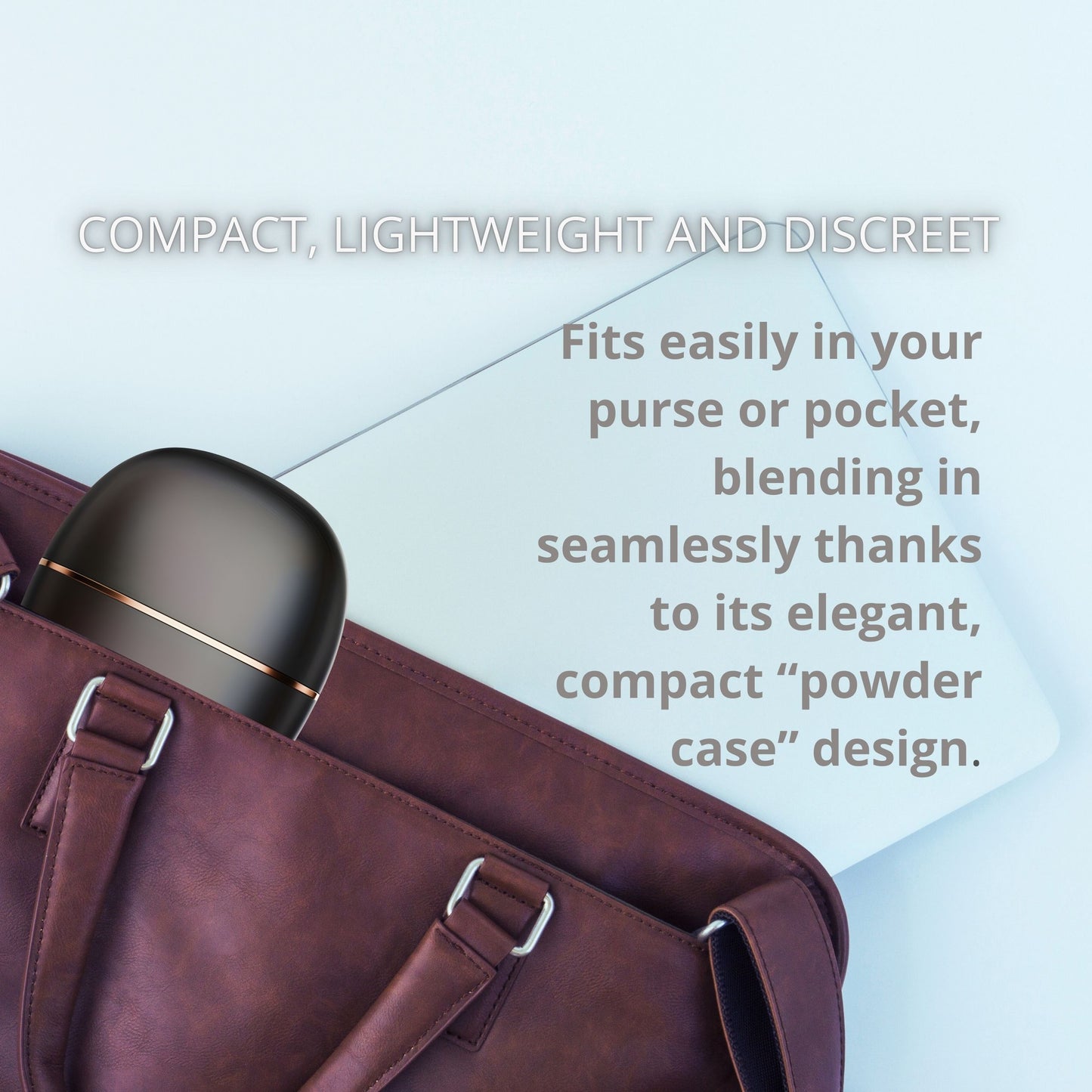 POCKET GLOW 2-in-1 Cordless Mini Styler for Smooth, Frizz-Free Hair