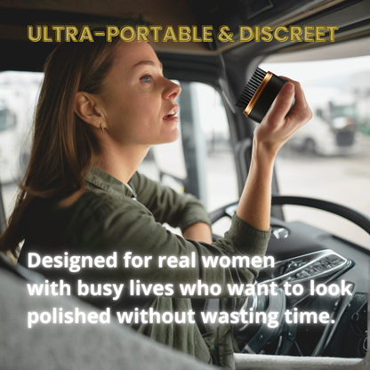 POCKET GLOW 2-in-1 Cordless Mini Styler for Smooth, Frizz-Free Hair